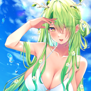 cheveux vert hentai